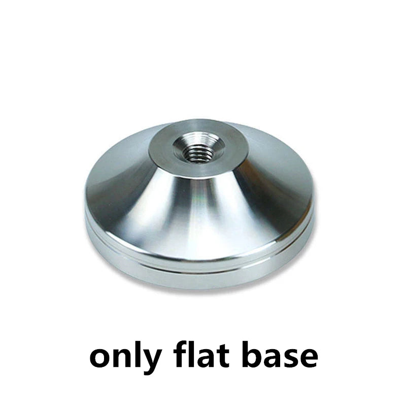 Tamper espresso bois + inox — 51, 53, 57, 58,5 mm