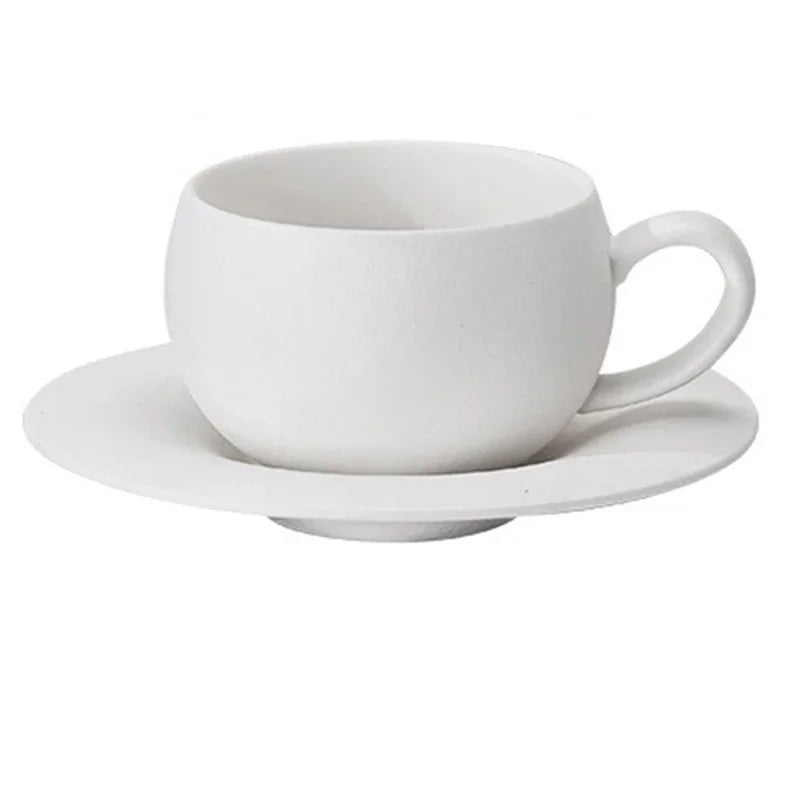 Tasse à café céramique japonaise — 110 / 280 ml + soucoupe