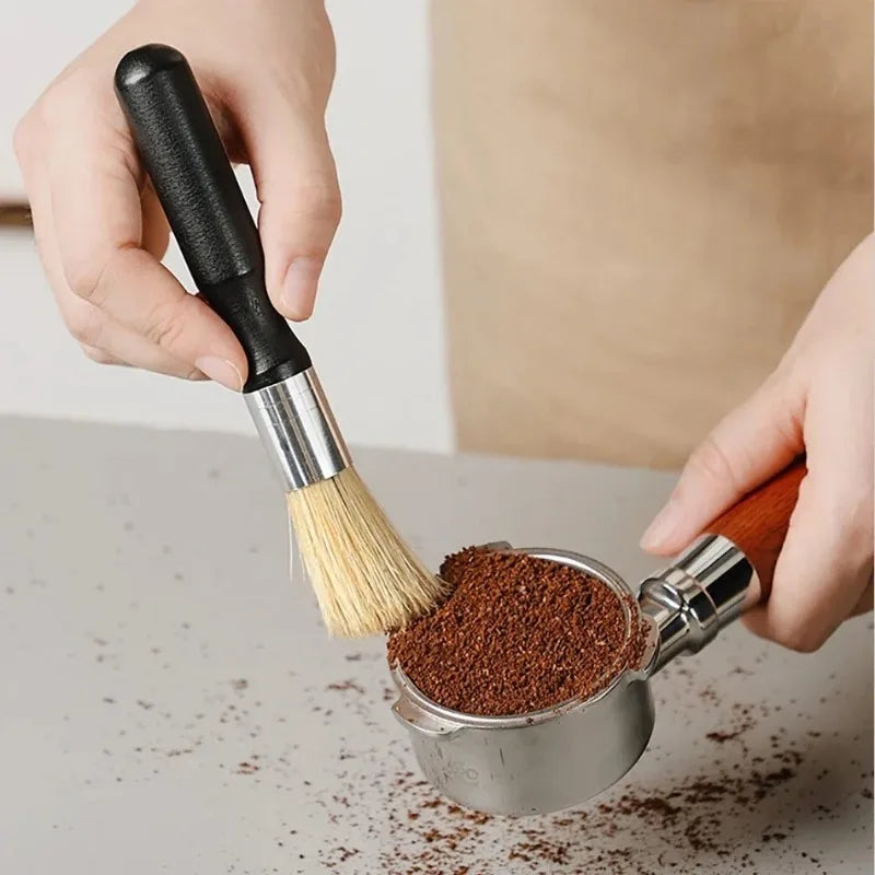 Brosse de nettoyage à café en bois