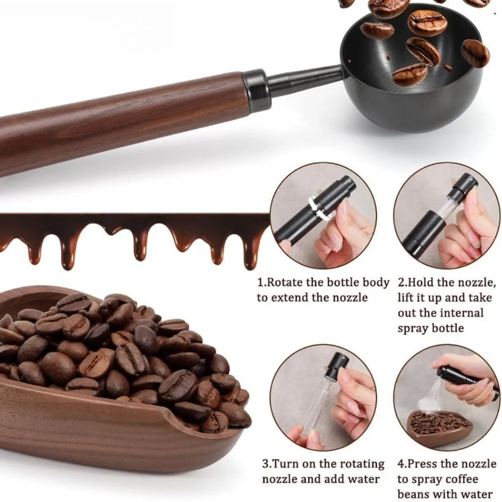 Set doseur à café avec flacon pulvérisateur