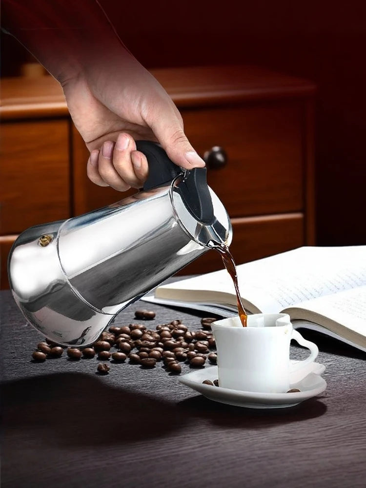 Cafetière Moka inox 304 — Percolateur classique italien
