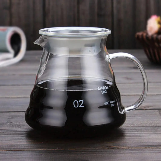 Carafe à café verre borosilicate — 350 / 600 ml pot de partage