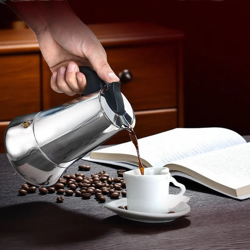 Cafetière Moka inox 304 — Percolateur classique italien