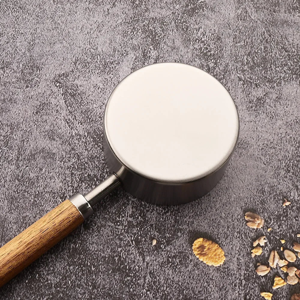 Set doseur café complet — Tasses + cuillères inox bois