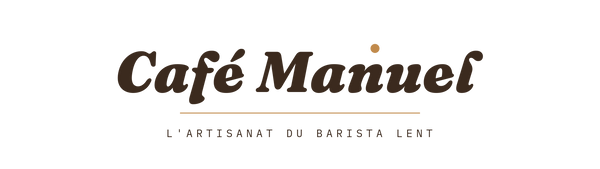 Café Manuel — logo horizontal Serif Point Cuivre