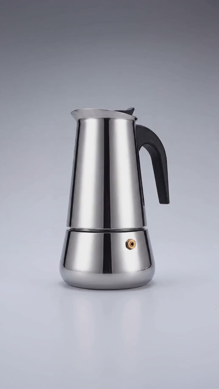Vidéo du Kit Essentiel : cafetière italienne, cuillères doseuses et verre double paroi.